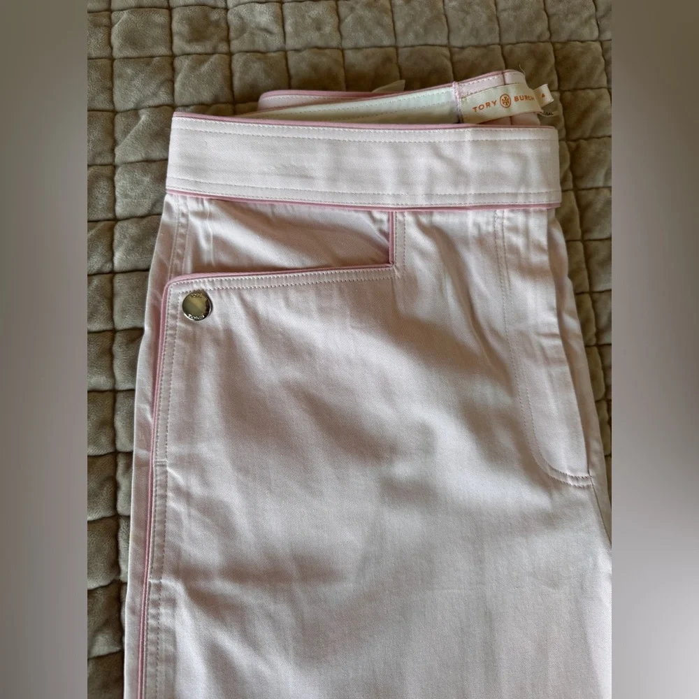 Tory Burch Blush Pink High‎ Rise Tailored Pants Size 4 Preppy Country Club